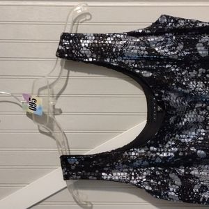 Tiana B Black Sequin Sleeveless Dress